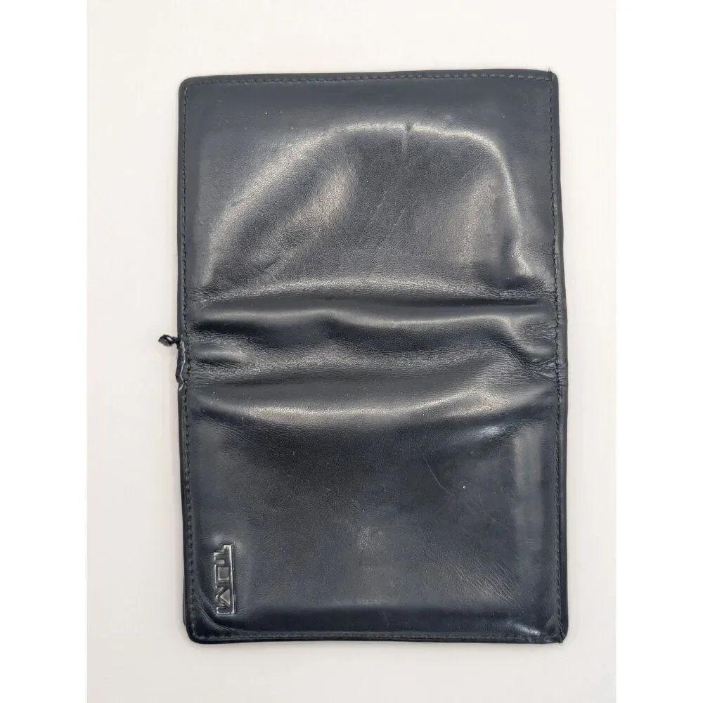 Tumi Delta L Fold Leather Wallet w/ ID Window